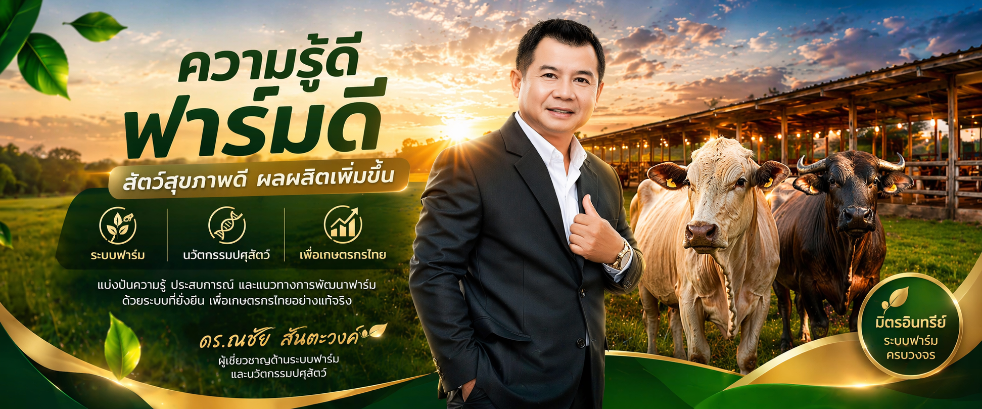 ความรู้ดี ฟาร์มดี อาจารย์ณชัย สันตะวงค์